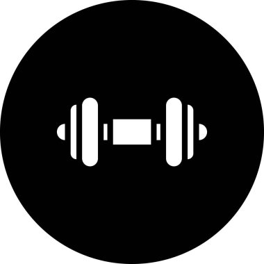 Bir spor salonu simgesinin vektör çizimi