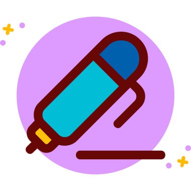 Kalem. Web simgesi basit illüstrasyon