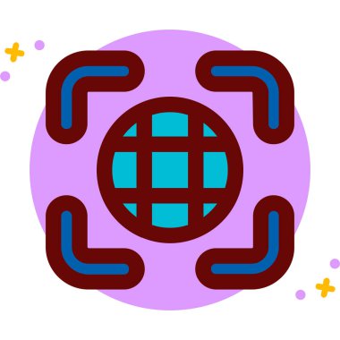 Modern bir simgenin vektör illüstrasyonu