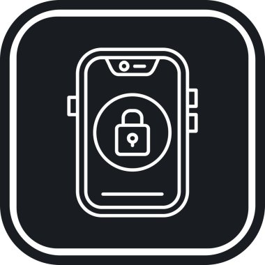 Smartphone Simgesi, vektör illüstrasyonu