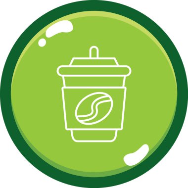 Git buradan. Düz bir içki ikonu.