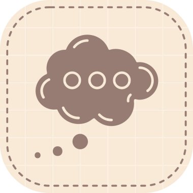 bulut simgesi, vektör illüstrasyonu