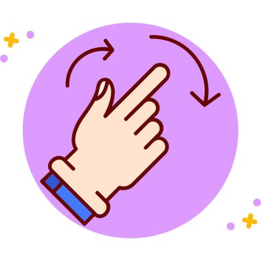 el simgesi vektör illüstrasyonu