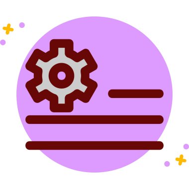 Bir gezegen simgesinin vektör illüstrasyonu