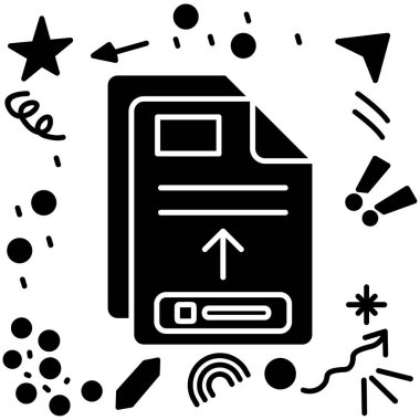 veri dizini simgesi, Vektör İllüstrasyonu