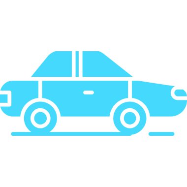 araba simgesi vektör illüstrasyonu