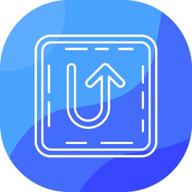 Bir harita simgesinin vektör illüstrasyonu