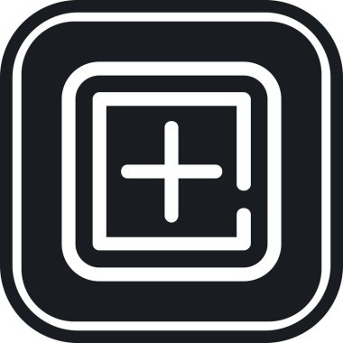 Bir artı simgenin vektör illüstrasyonu