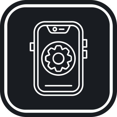 akıllı telefon simgesi vektör illüstrasyonu