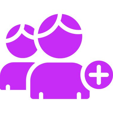 Bir grup insanın vektör çizimi