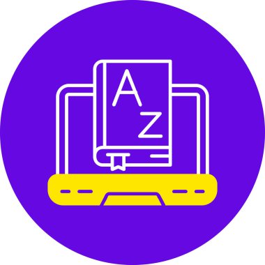 Modern bir simgenin vektör illüstrasyonu