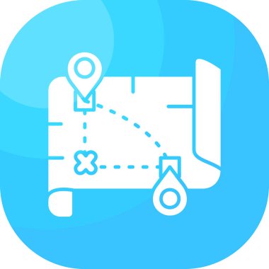 Harita konum gezinme simgesi - taslak biçimi