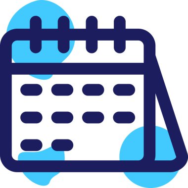 Takvim. Web simgesi basit illüstrasyon