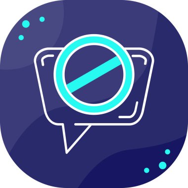 Konuşma balonu ikonu. vektör illüstrasyonu