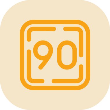 9 numaralı simgenin vektör illüstrasyonu