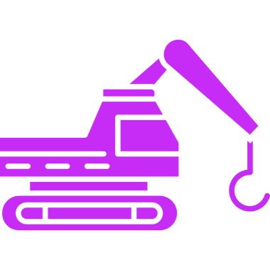 Elektrik süpürgesi simgesi, vektör illüstrasyonu