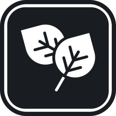 Yaprak ikonu vektör illüstrasyonu