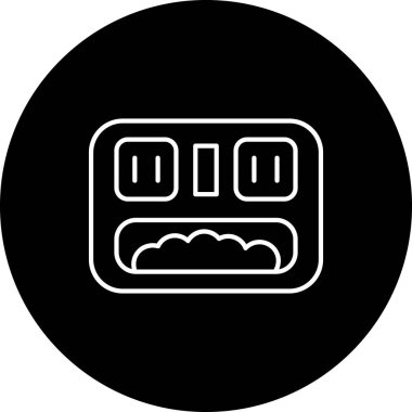 Modern b 'nin vektör illüstrasyonu eksik simgesi