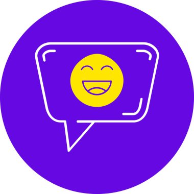 Konuşma baloncuğu simgesinin vektör çizimi