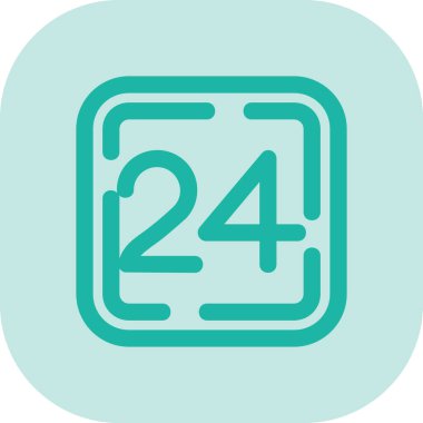 Takvim simgesinin vektör illüstrasyonu