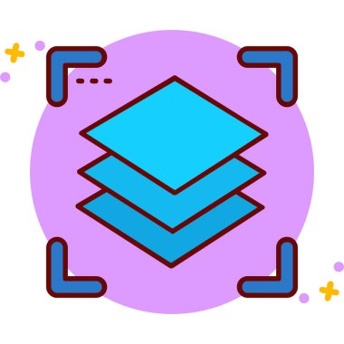 Kutu. Web simgesi basit illüstrasyon