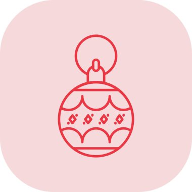 Mum ikonu vektör illüstrasyon grafik tasarımı ile noel topu