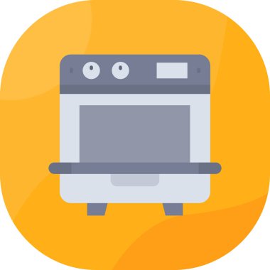 Fırın. Web simgesi basit illüstrasyon