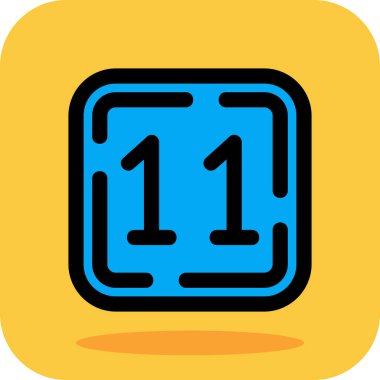 Tek bir simgenin vektör illüstrasyonu