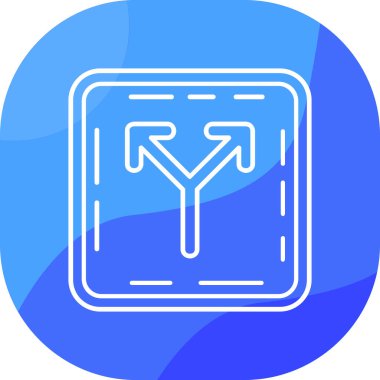 Yol işaretinin vektör illüstrasyonu