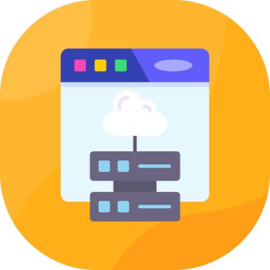 Bulut deposu. Basit resimleme