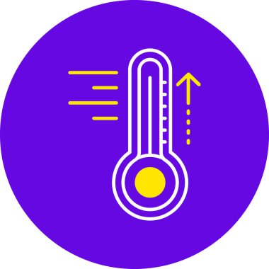 Bir termometre simgesinin vektör çizimi