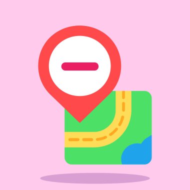 harita konumu ikon vektör illüstrasyonu