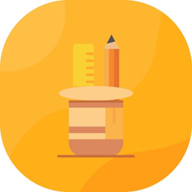 Kalem. Web simgesi basit illüstrasyon