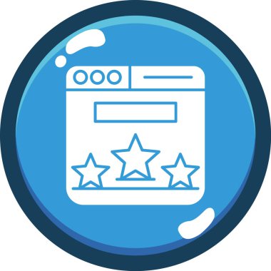 tarayıcı web sayfası simgesi, basit vektör illüstrasyonu