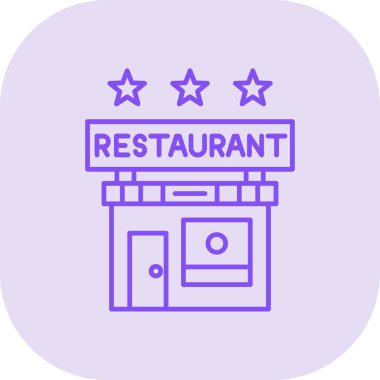 Restoran simgesi vektör illüstrasyonu