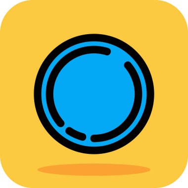 kamera lensi doldurulmuş - taslak simgesi - taslak biçimi