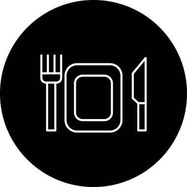 Gıda simgesinin vektör illüstrasyonu