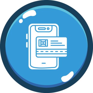 akıllı telefon simgesi vektör illüstrasyonu