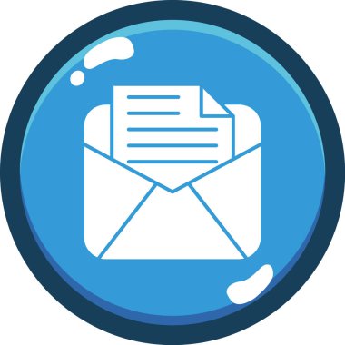 e- posta harf vektörü simgesi