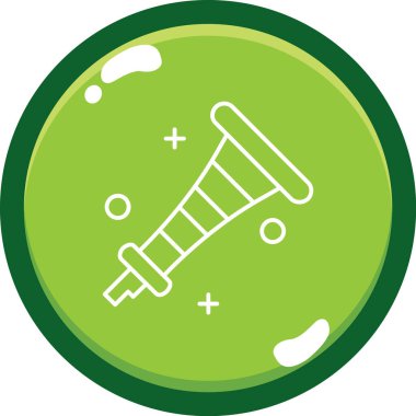 Yiyecek ve içecek ikonunun vektör illüstrasyonu