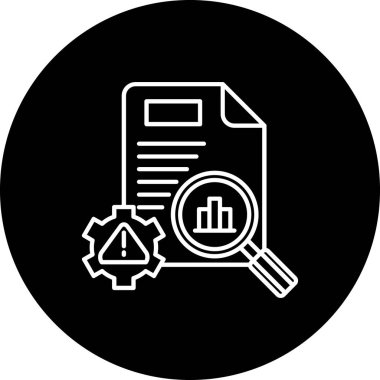 Veri Yönetimi simgesi, vektör illüstrasyonu