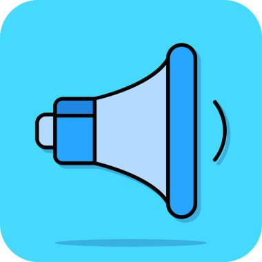 megafon hoparlörü, vektör illüstrasyon tasarımı