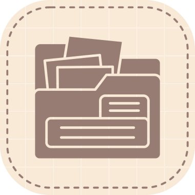 İş ve finans simgesinin vektör illüstrasyonu