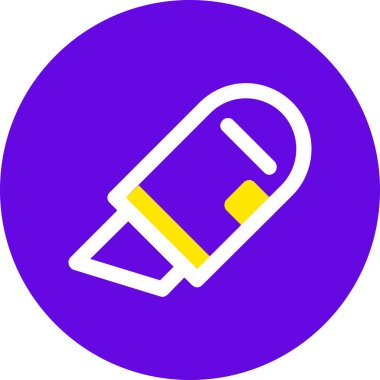 Beyaz arkaplanda izole edilmiş kalem ağı simgesi basit tasarım vektör çizimi