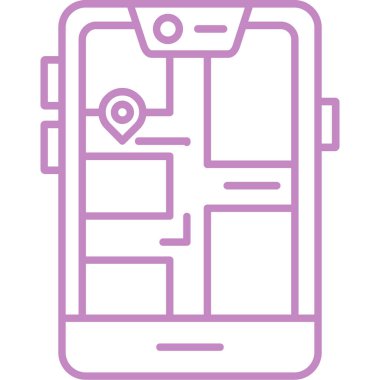 konum haritası gps simgesi