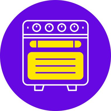 fırın ikonu vektör illüstrasyonu