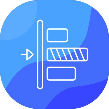 Modern b 'nin vektör illüstrasyonu eksik simgesi.