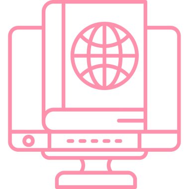 İnternet web simgesi basit tasarım