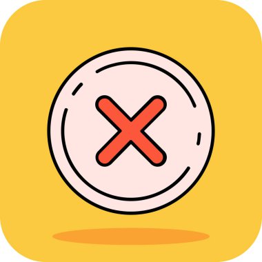 çapraz simge vektör illüstrasyonu