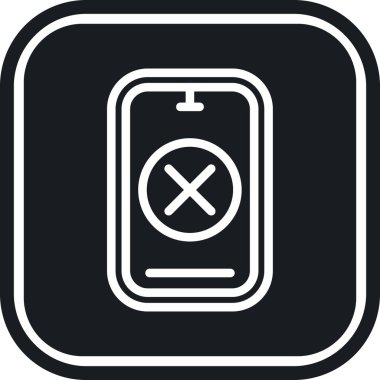 Cep telefonu simgesinin vektör illüstrasyonu